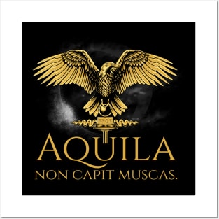 Ancient Rome Legion Aquila - The Eagle Does Not Catch Flies Posters and Art